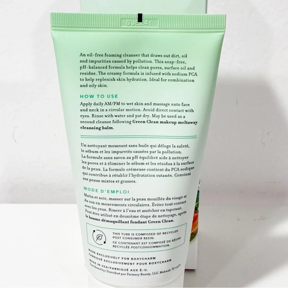 Farmacy Whipped Greens Face Wash Oil Free Foaming Facial Cleanser‎ 5 oz. NEW